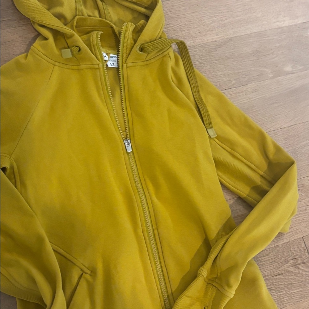 Athleta Mustard Yellow Women's Hoodie - Picture 5 of 6